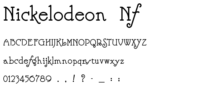 Nickelodeon NF font